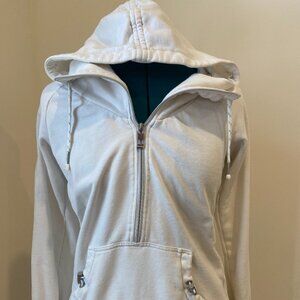 Bench White Zippered Hoodie